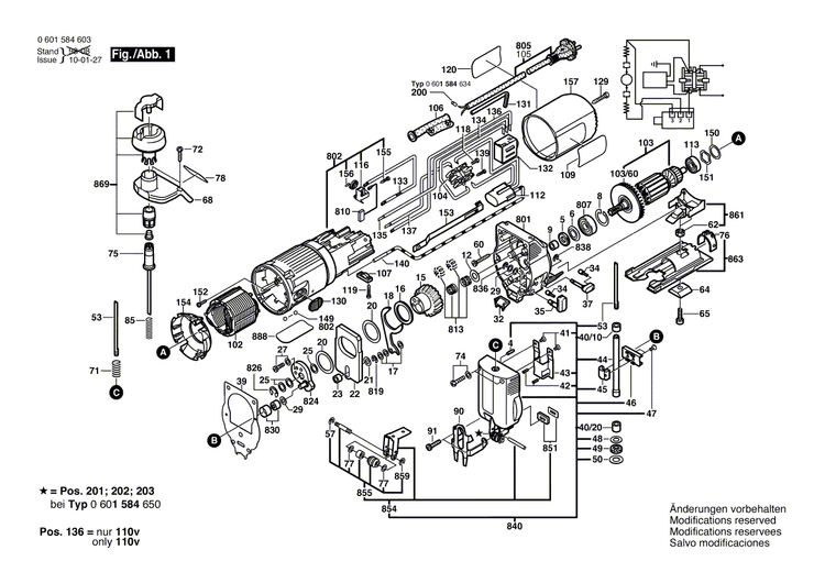 New Genuine Bosch 2605808917 Gear Housing