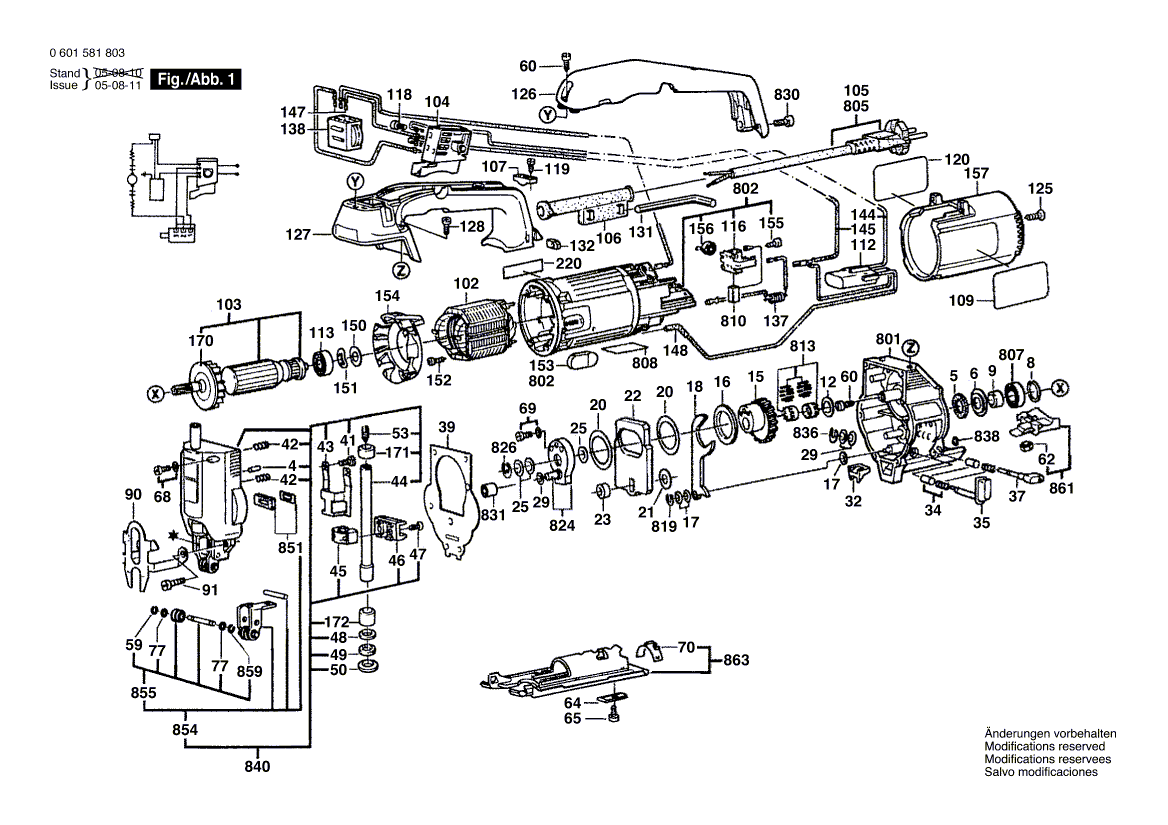 New Genuine Bosch 2605808919 Gear Cover