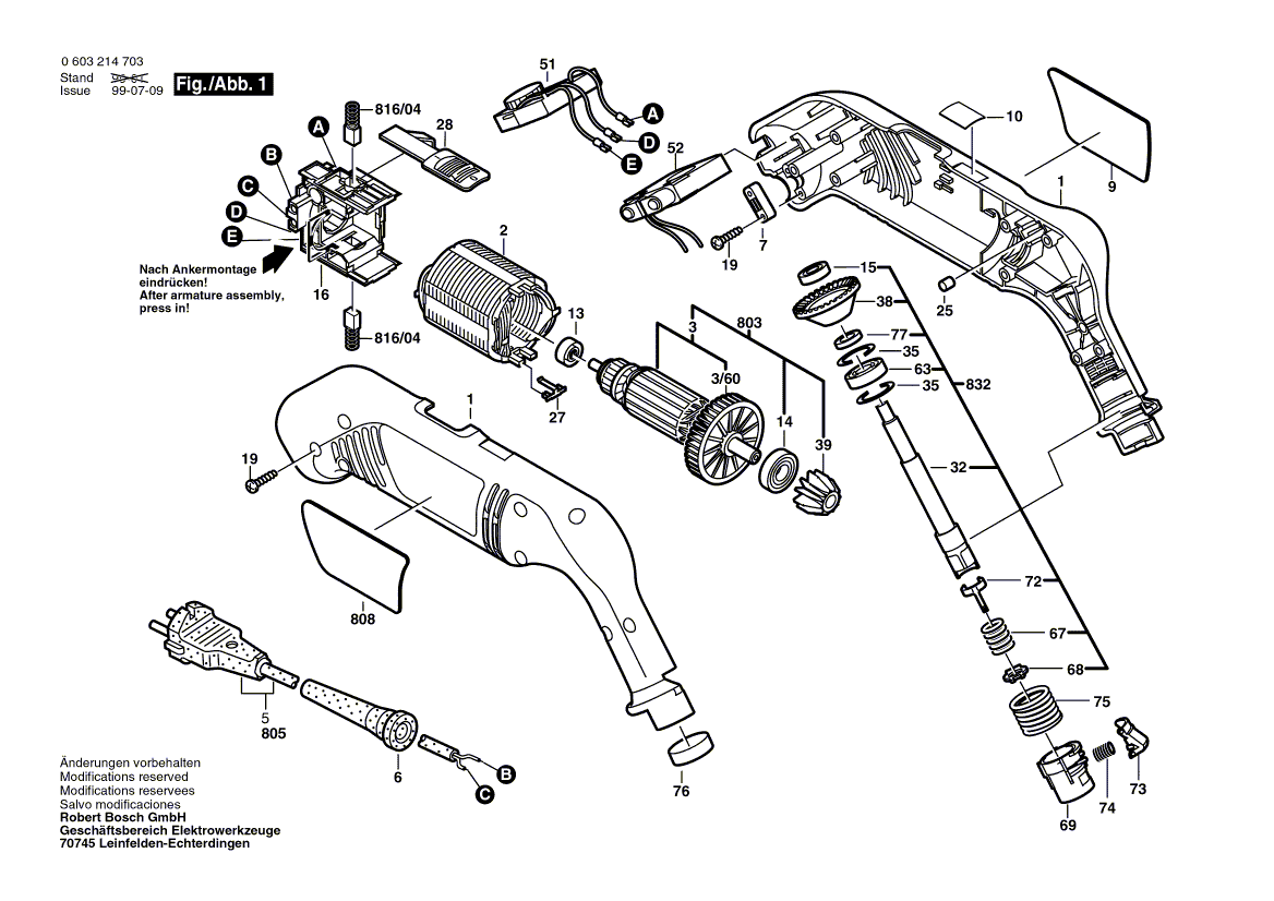 New Genuine Bosch 2606100064 Crown Gear