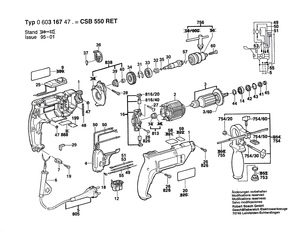 New Genuine Bosch 2606135033 Drilling Spindle