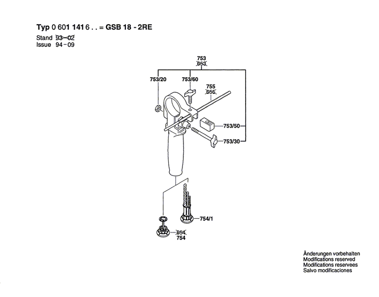 New Genuine Bosch 2606135044 Drilling Spindle