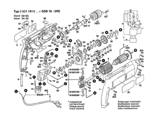 New Genuine Bosch 2606135044 Drilling Spindle