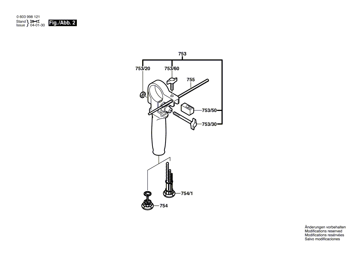 New Genuine Bosch 2606135072 Drilling Spindle