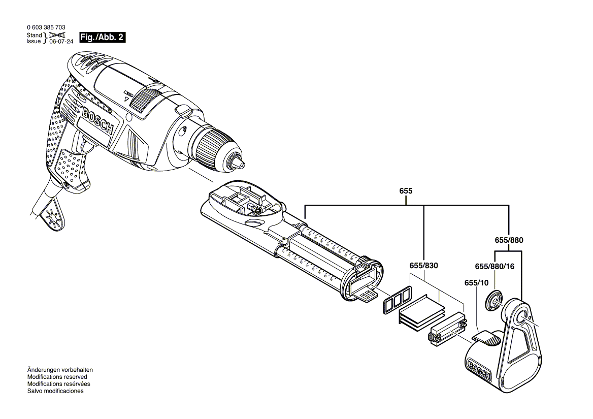 New Genuine Bosch 2606135937 Drilling Spindle
