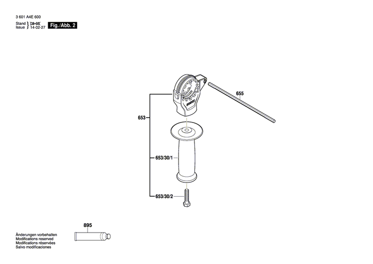 New Genuine Bosch 2606135941 Drilling Spindle