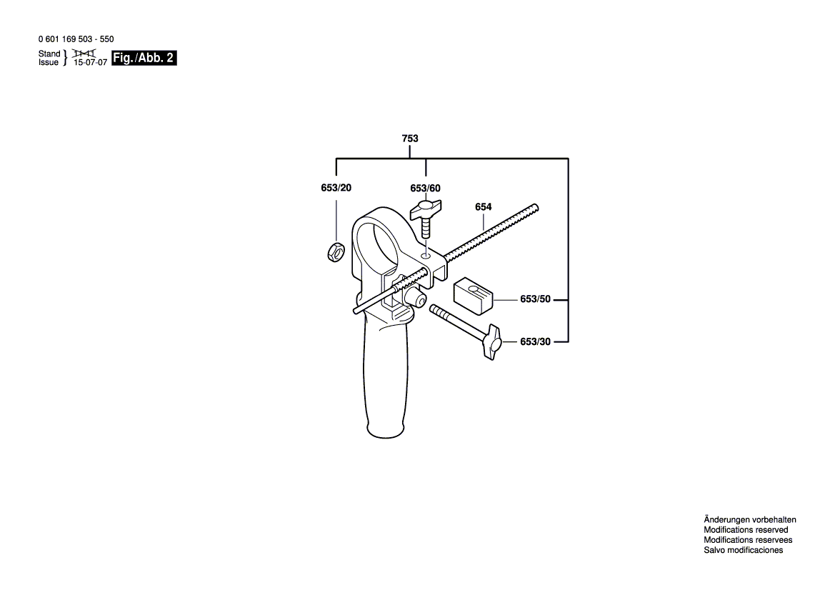 New Genuine Bosch 2606135944 Drilling Spindle