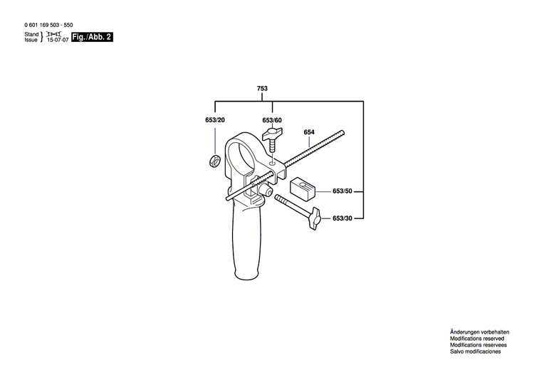 New Genuine Bosch 2606135944 Drilling Spindle