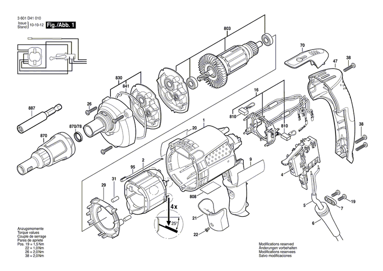 New Genuine Bosch 2606200223 Gear Unit