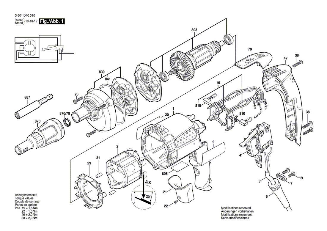 New Genuine Bosch 2606200224 Gear Unit