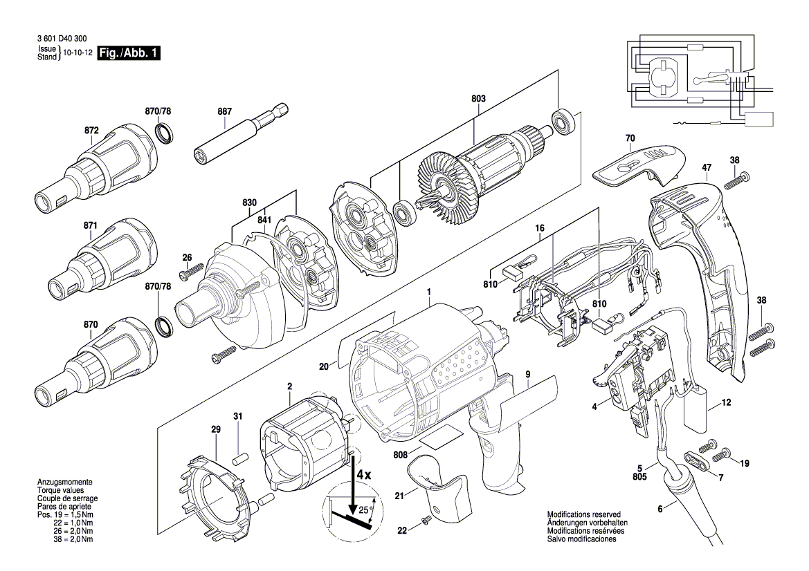 New Genuine Bosch 2606200236 Gear Unit