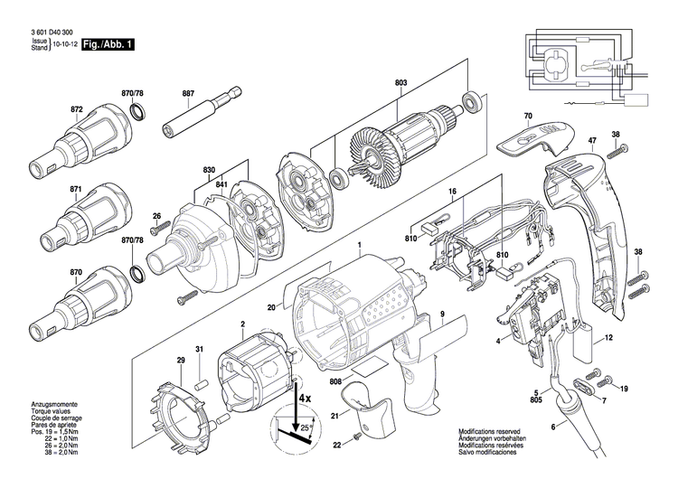 New Genuine Bosch 2606200236 Gear Unit