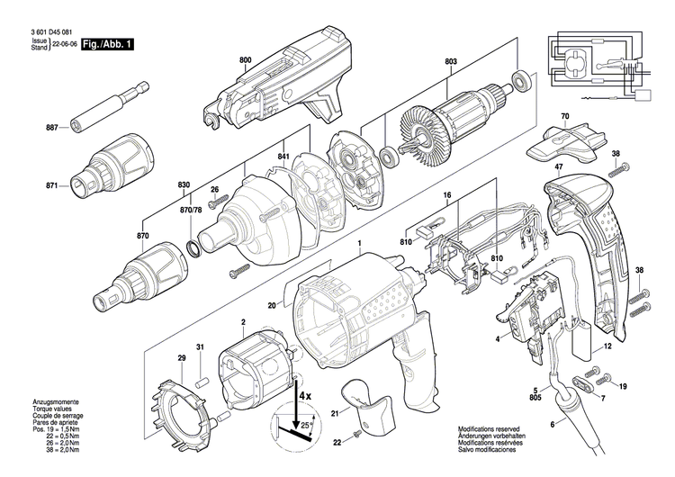 New Genuine Bosch 2606200268 Gear Unit