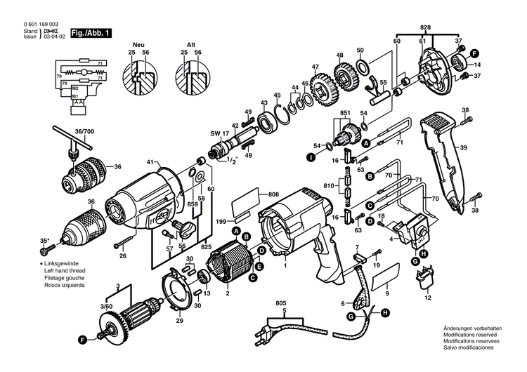 New Genuine Bosch 2606308915 Toothed Shaft