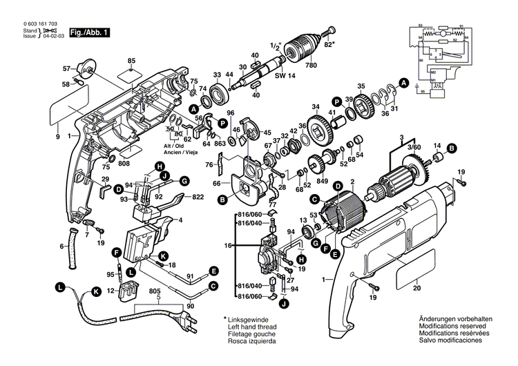 New Genuine Bosch 2606309931 Toothed Shaft