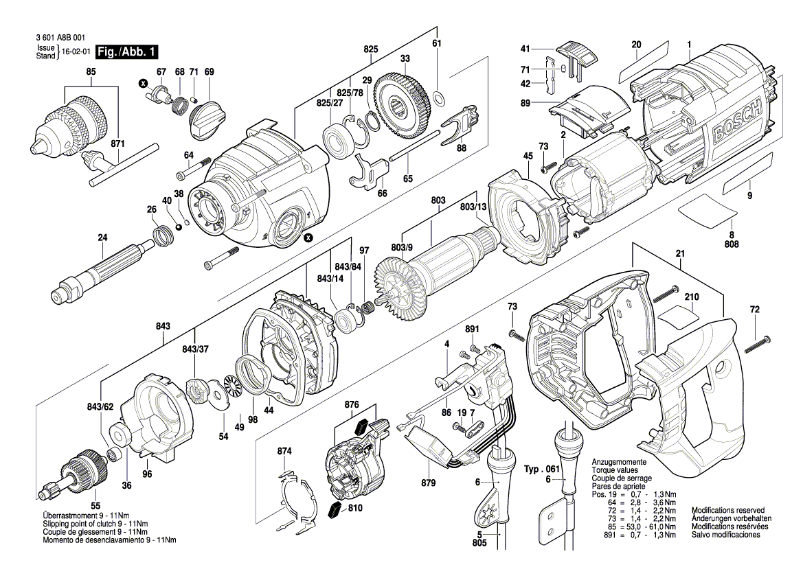 New Genuine Bosch 2606317114 Double Gear Wheel