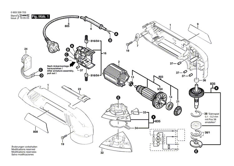 New Genuine Bosch 2606333040 Pinion