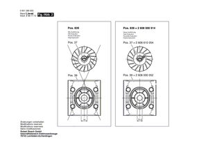 New Genuine Bosch 2606610054 Fan
