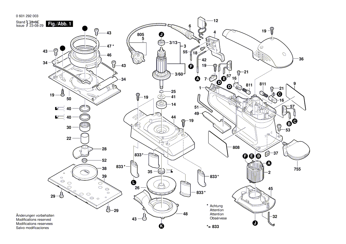 New Genuine Bosch 2606610076 Fan