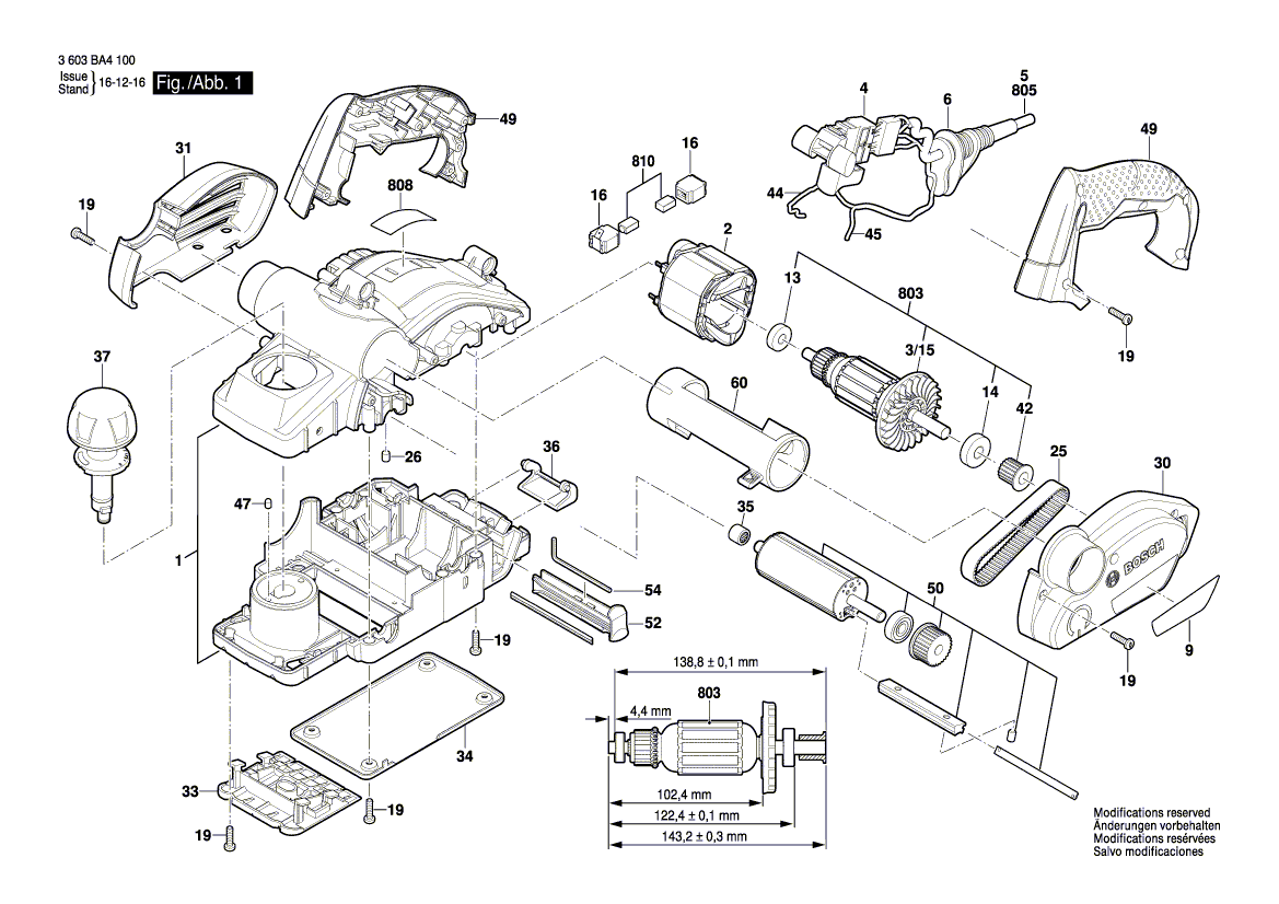 New Genuine Bosch 2606610096 Fan