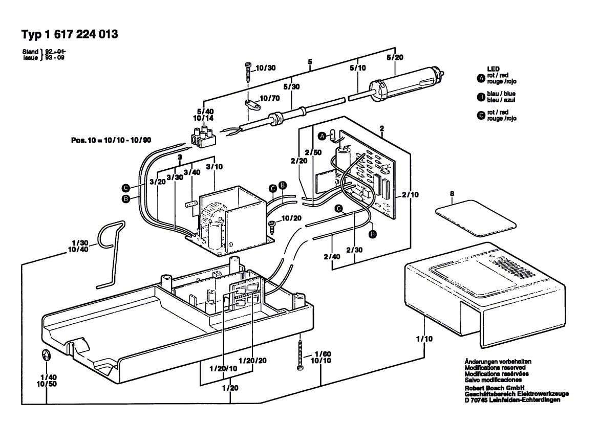 New Genuine Bosch 2607000145 Fuse set