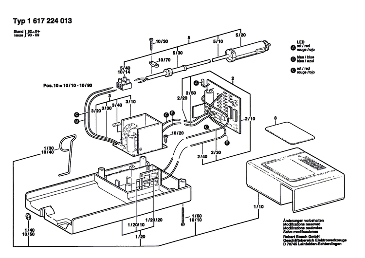 New Genuine Bosch 2607000145 Fuse set