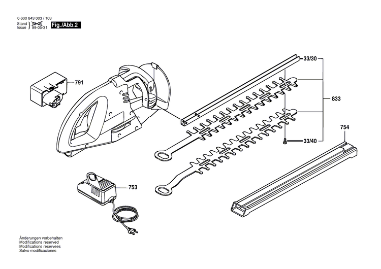 New Genuine Bosch 2607001315 Set of knives