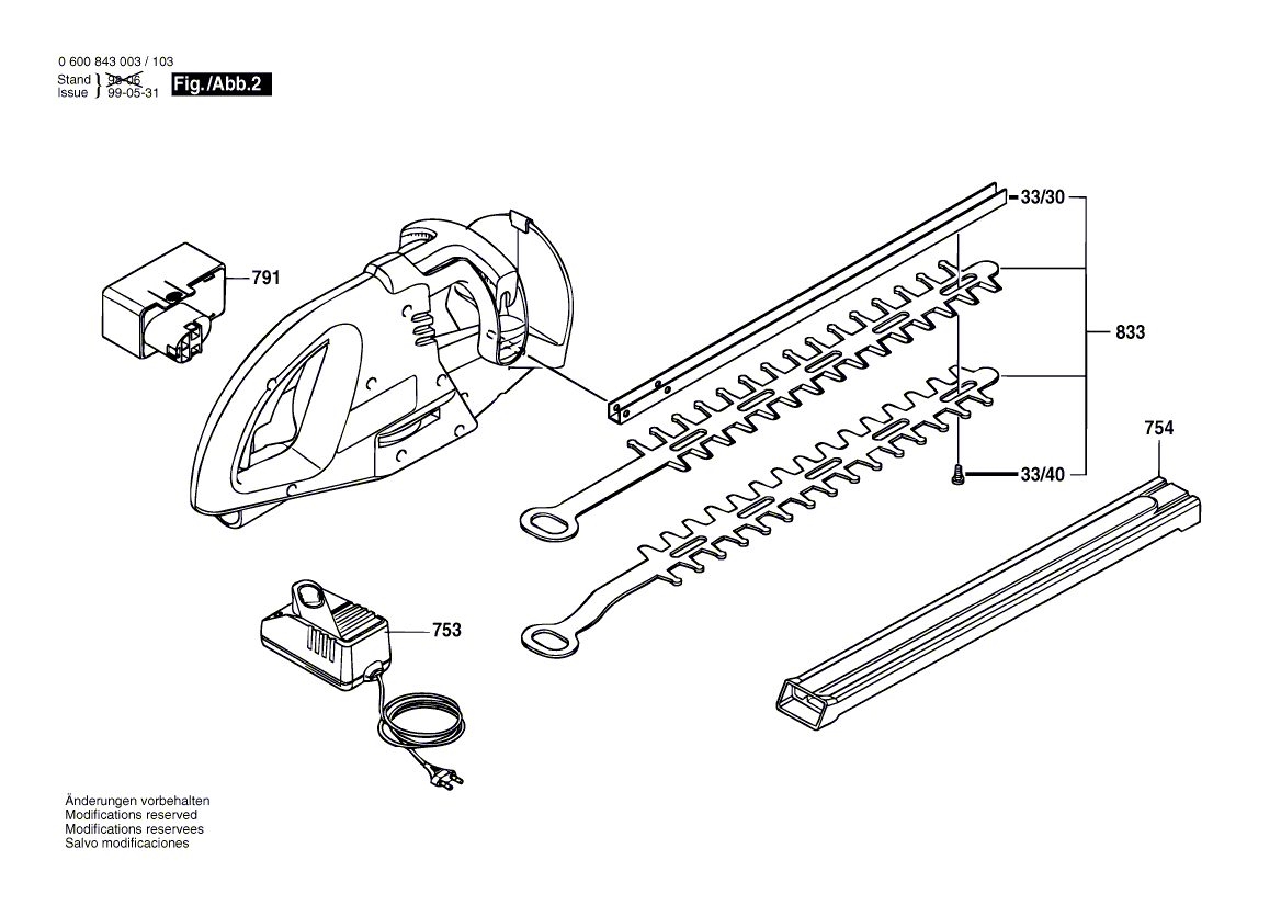 New Genuine Bosch 2607001326 Set of knives