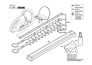 New Genuine Bosch 2607001339 Set of knives