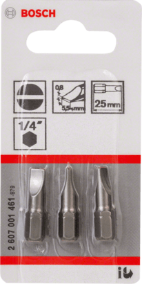 New Genuine Bosch 2607001461 Extra Hard Screwdriver Bit For rotary