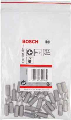 New Genuine Bosch 2607001507 Extra Hard Screwdriver Bit For rotary