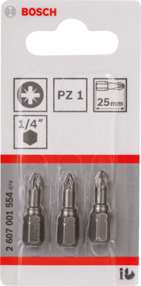 New Genuine Bosch 2607001554 Extra Hard Screwdriver Bit For rotary