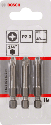 New Genuine Bosch 2607001579 Extra Hard Screwdriver Bit For rotary