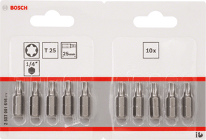 New Genuine Bosch 2607001616 Extra Hard Screwdriver Bit For rotary