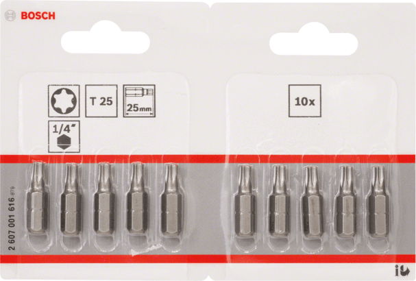 New Genuine Bosch 2607001616 Extra Hard Screwdriver Bit For rotary