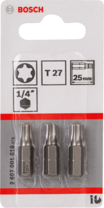 New Genuine Bosch 2607001619 Extra Hard Screwdriver Bit For rotary