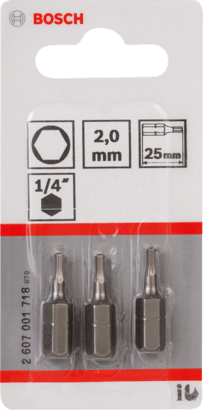 New Genuine Bosch 2607001718 Extra Hard Screwdriver Bit For rotary