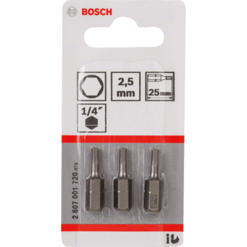 New Genuine Bosch 2607001720 Extra Hard Screwdriver Bit For rotary