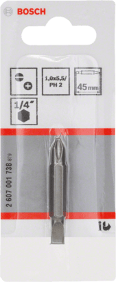 New Genuine Bosch 2607001738 Extra Hard Double-Ended Bit For rotary