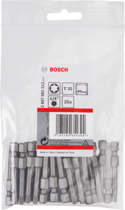 New Genuine Bosch 2607002512 Extra Hard Screwdriver Bit For rotary