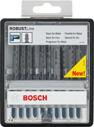 New Genuine Bosch 2607010541 Metal Expert Jigsaw Blade Set, Robust Line,