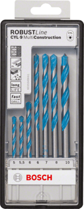 New Genuine Bosch 2607010546 CYL-9 MultiConstruction Drill Bit Set For impact