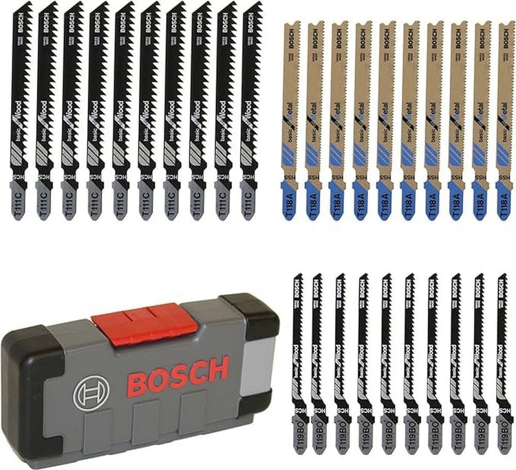 New Genuine Bosch 2607010903 Basic for Wood and Metal Jigsaw Blade Set
