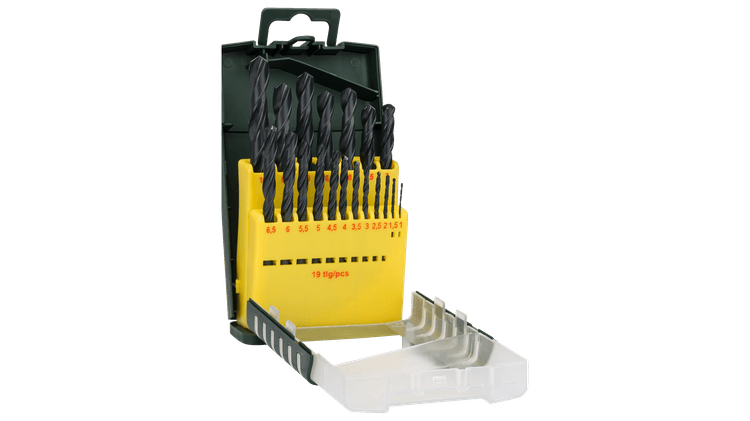 New Genuine Bosch 2607017151 Metal Drill Bit HSS-R, Set 19 Pieces Metal Drill