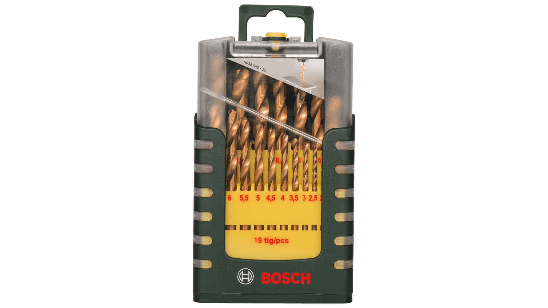 New Genuine Bosch 2607017152 Metal Drill Bit HSS-TiN, DIN 338 Set 19 Pieces