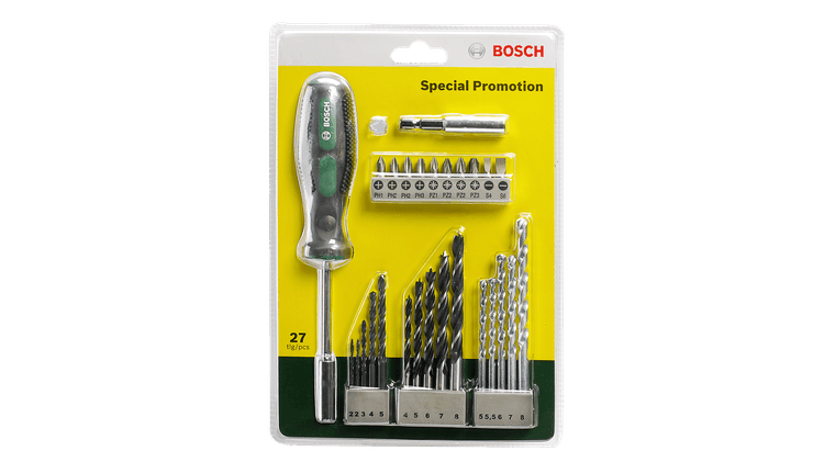 New Genuine Bosch 2607017201 Drill- and Screwdriver Bit Set 27 pieces Mixed Sets