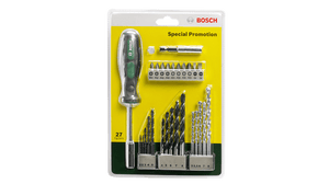 New Genuine Bosch 2607017201 Drill- and Screwdriver Bit Set 27 pieces Mixed Sets