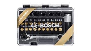 New Genuine Bosch 2607017459 27 pcs Screwdriver bit and ratchet set LIMITED