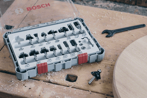 New Genuine Bosch 2607017476 Mixed Router Bit Set, 30-Pieces For hand-held