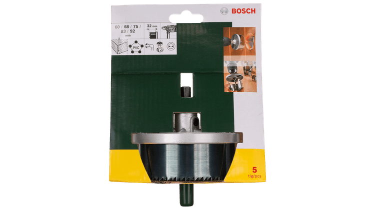 New Genuine Bosch 2607019451 Holesaw Set, 5-piece Holesaw Sets