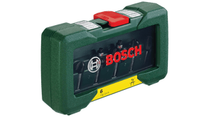 New Genuine Bosch 2607019462 Tungsten-carbide Router Bit Set 6 Pieces Router